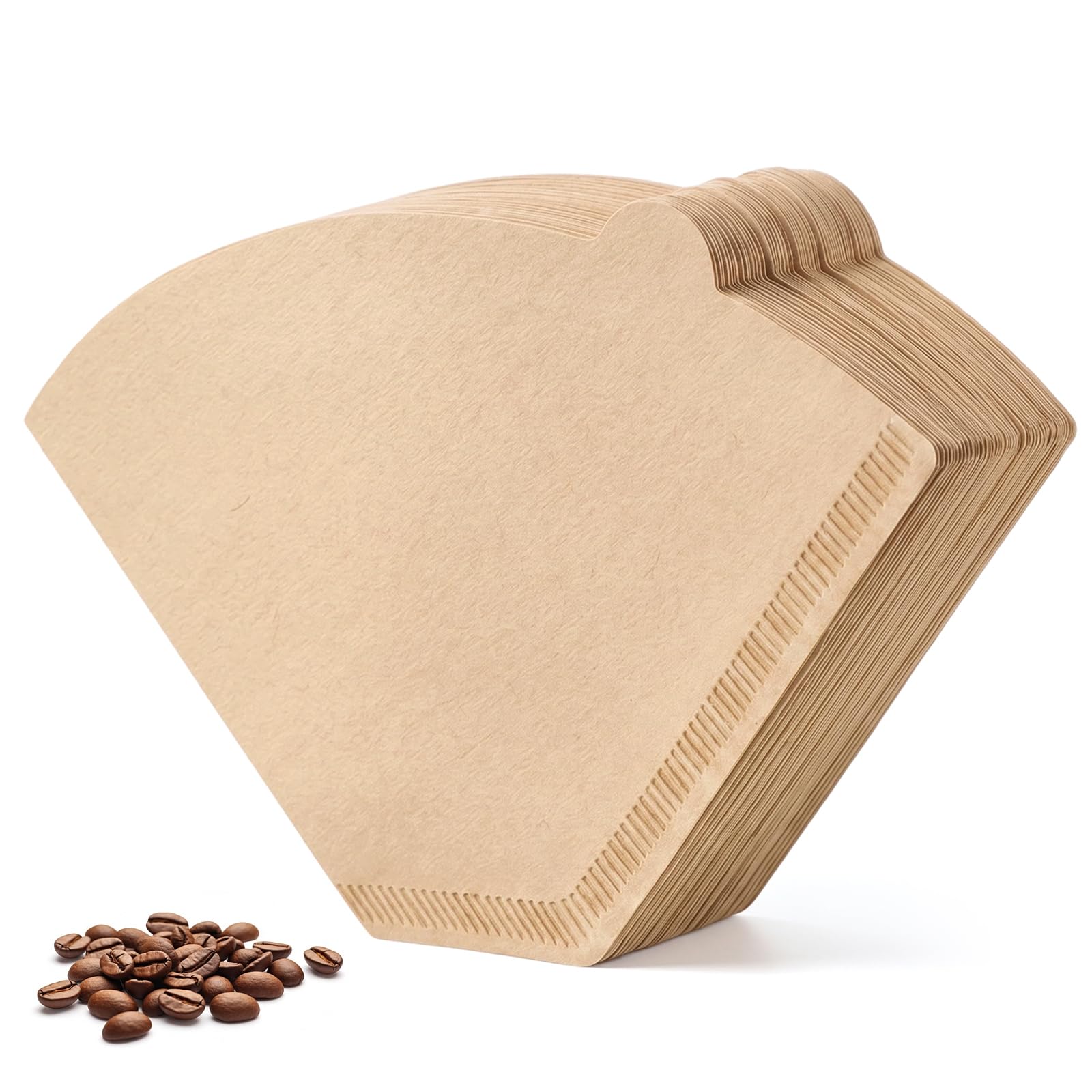 Clinuse 200Pcs Cone Coffee Filters #2, Unbleached No Blowout Paper Filters