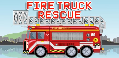 Fire Truck Rescue Game for Kids - Fun & Addictive Racing with One Touch Control, Loud Siren Sounds