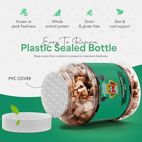 Miniatura 37 de Freeze-Dried Chicken Heart Treats for Cats & Dogs – 100% Human Grade, Single Ingredient, High-Protein, Healthy Snack – No Additives or Preservatives