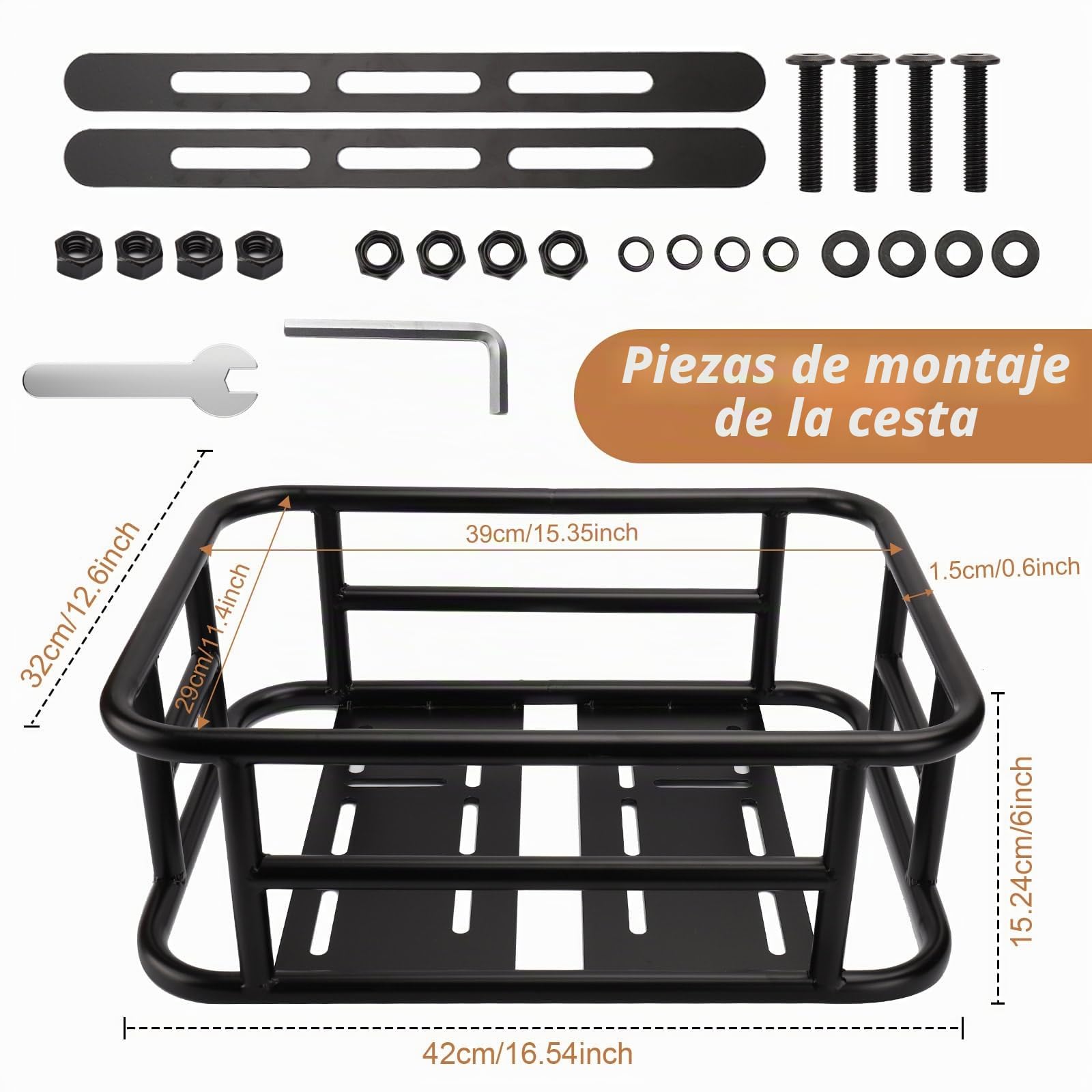 Cesta trasera para bicicleta, cesta impermeable con forro y red de carga, cestas grandes y resistentes para la mayoría de bicicletas