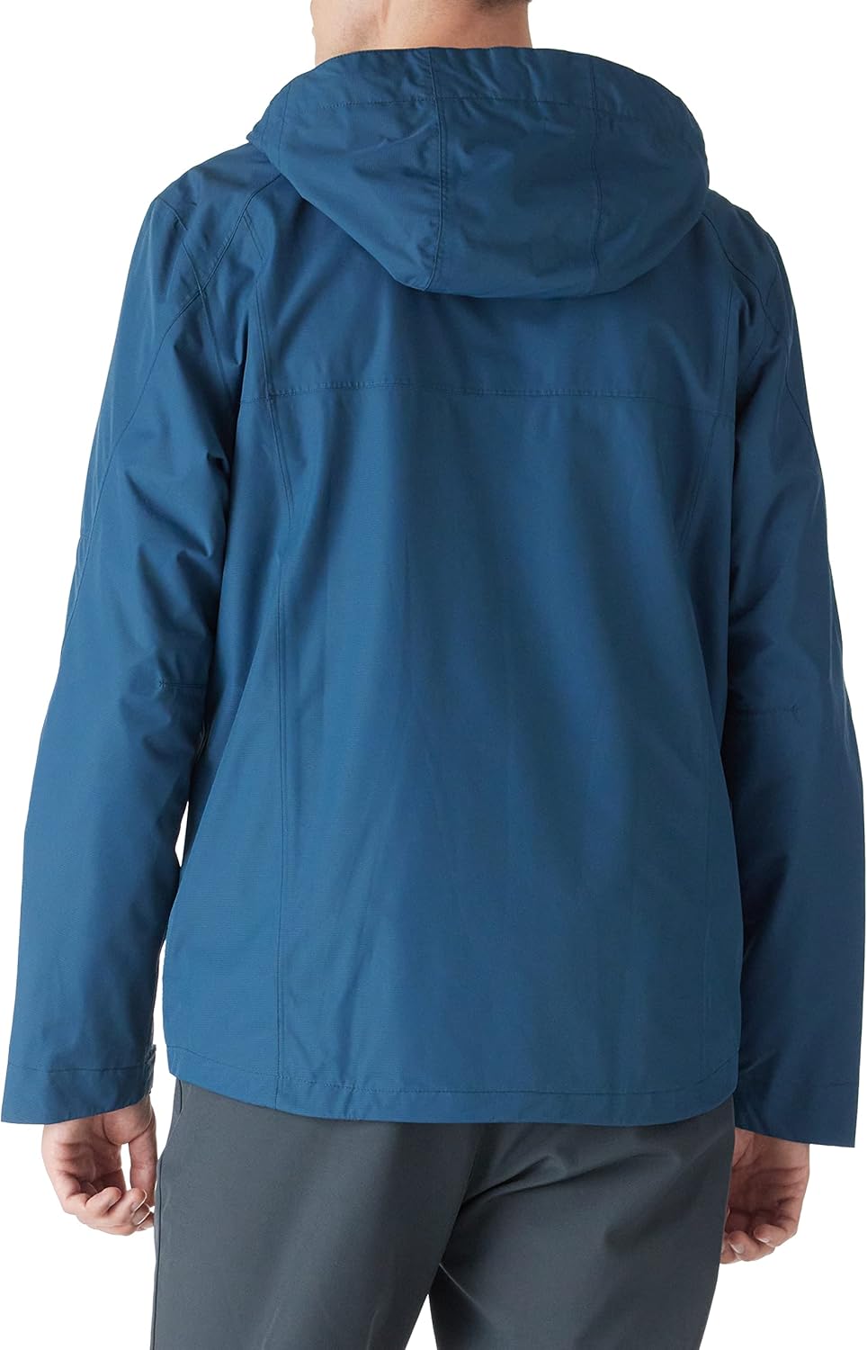 Miniatura 2 de Outdoor Ventures Chaqueta impermeable plegable para hombre, rompevientos ligera con capucha..