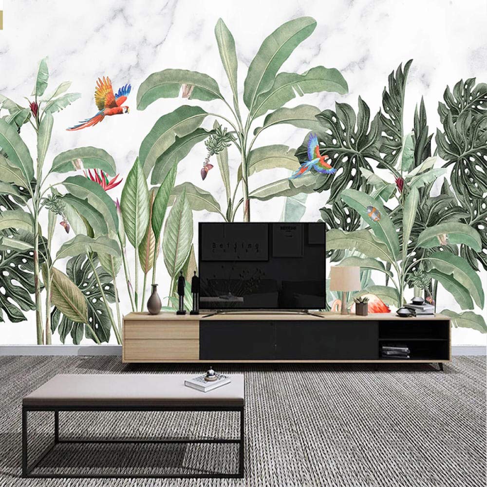 Papier peint tropical animaux de la jungle pour mur de chambre