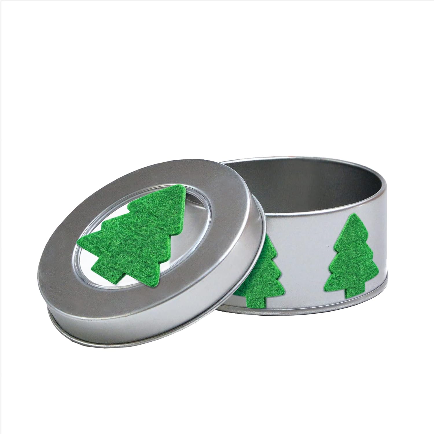 HERMA 15251 Christmas Stickers, Poinsettia (6 Stickers, Felt, Matte) Self-Adhesive Christmas Decoration, Permanent Adhesive Labels for Christmas, Gifts, Crafts, Advent Calendar, Yellow