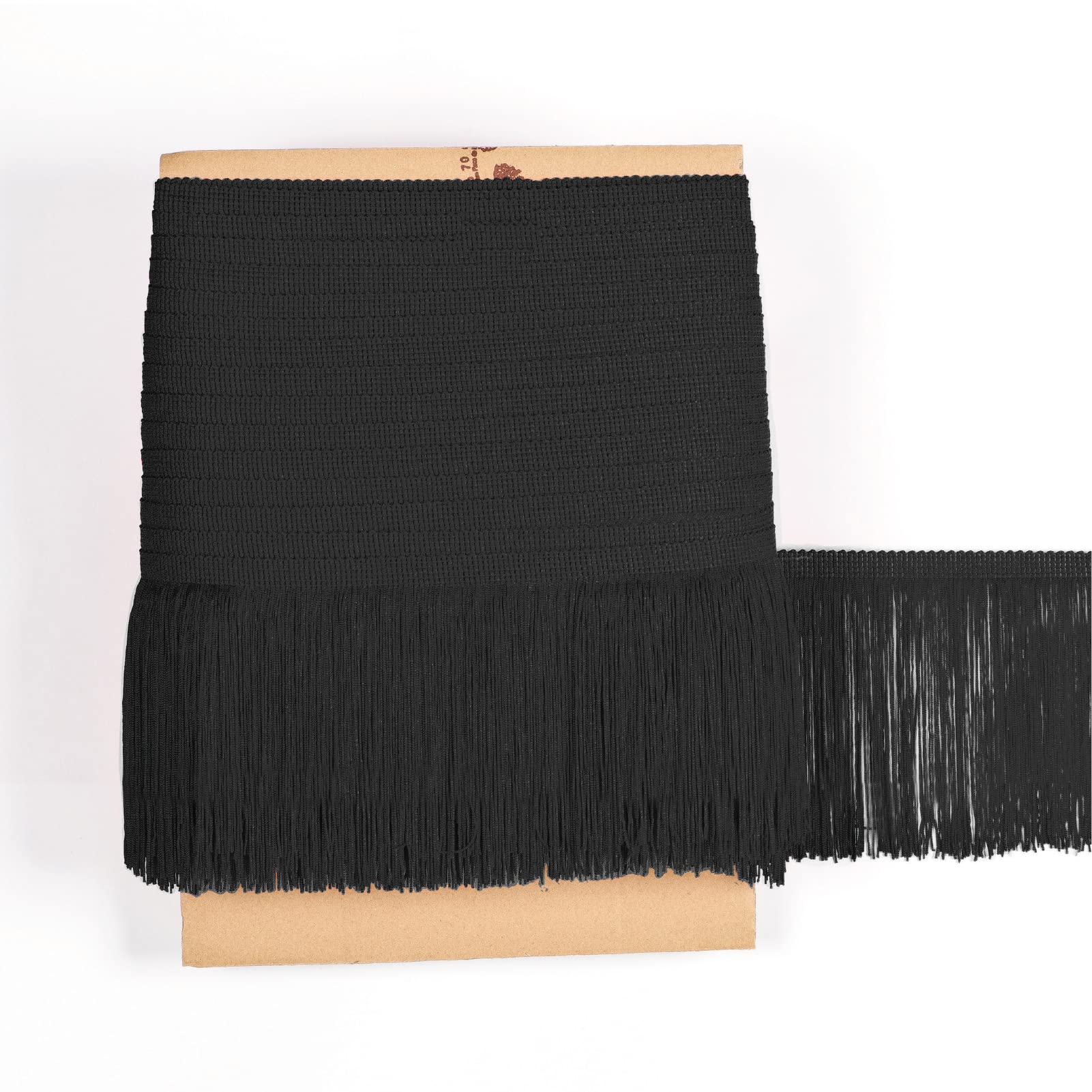 Frange Cuquillo en rayonne 100% TEXTEX : passementerie haut de gamme noire