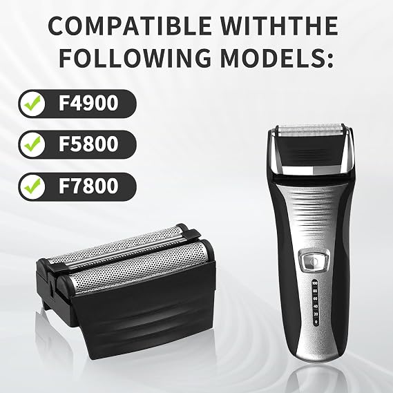 1PACK(BLACK)Shaver Replacement Foil Compatible with Remington TITANIUM-X Flex & Pivot Foil and Cutter F5800 & F7800,Shaver heads Fit for Remington F4900,F5800,F7800