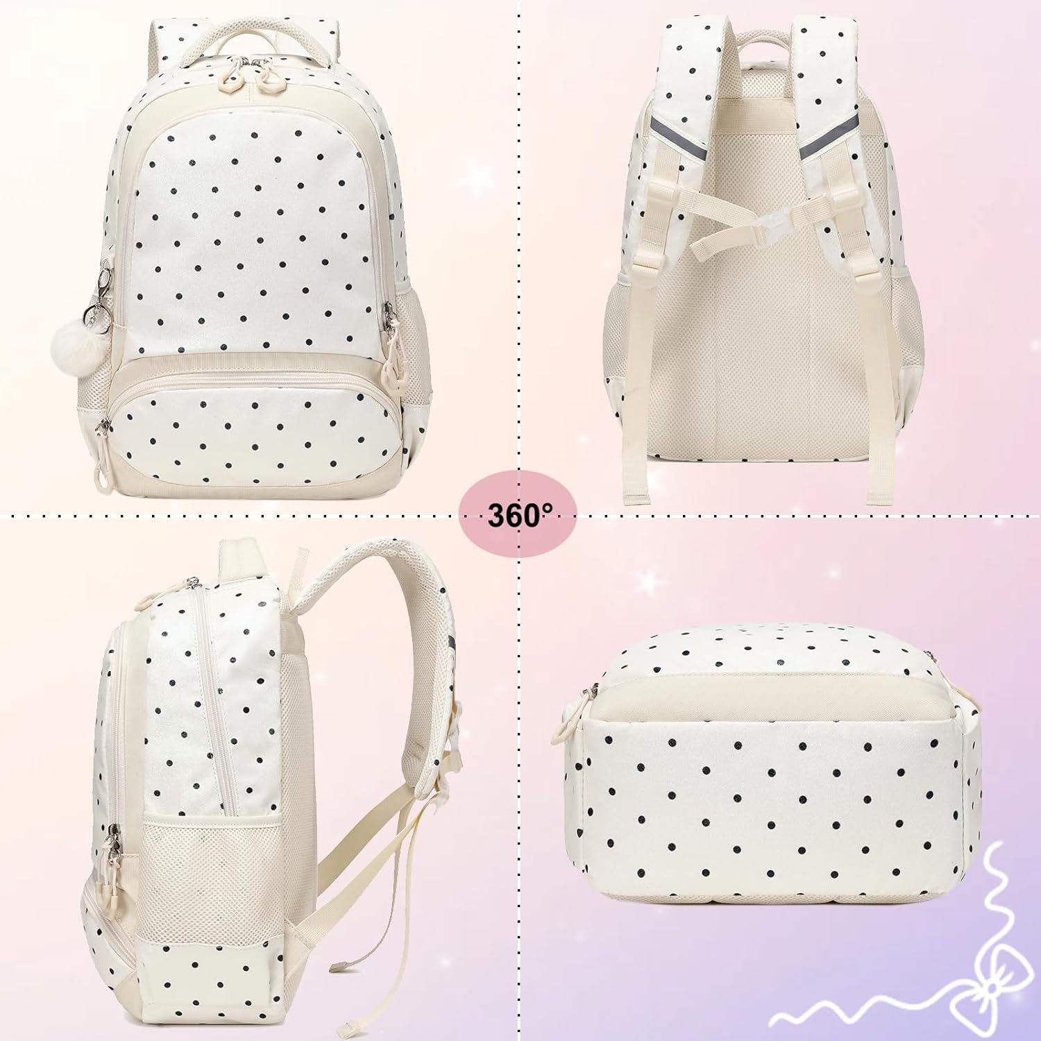 Girls Backpack for Elementary Unicorn Backpack Kids Backpack School Bookbag for Girls 3 in 1 Set Back to School