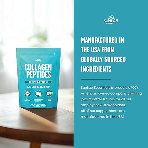 Miniatura 6 de Péptidos de colágeno en polvo hidrolizado bovino (sin sabor) tipo I y III suplemento para cabello, piel, uñas y apoyo articular - Colágeno para