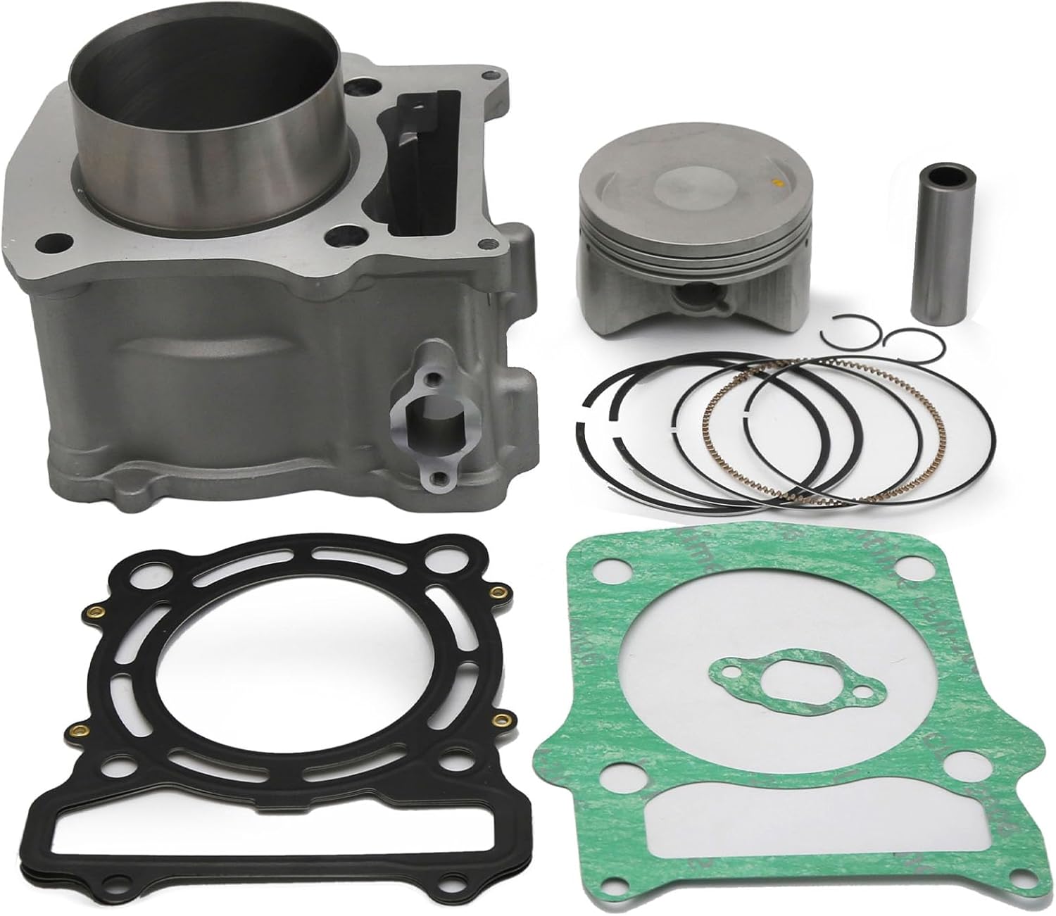 Compatible with Yamaha HS500 HISUN500 500cc ATV UTV Cylinder Repair Kit, Single Cylinder Engine Rebuild Set with Piston Rings, Pin, Gaskets, 84.5mm Bore