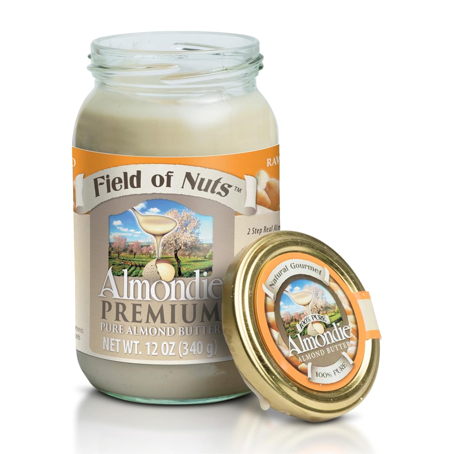 Almondie Almond Butter/Almond Milk Concentrate – Made from 100% peeled, pure and raw almonds without any additives, sugar or salt