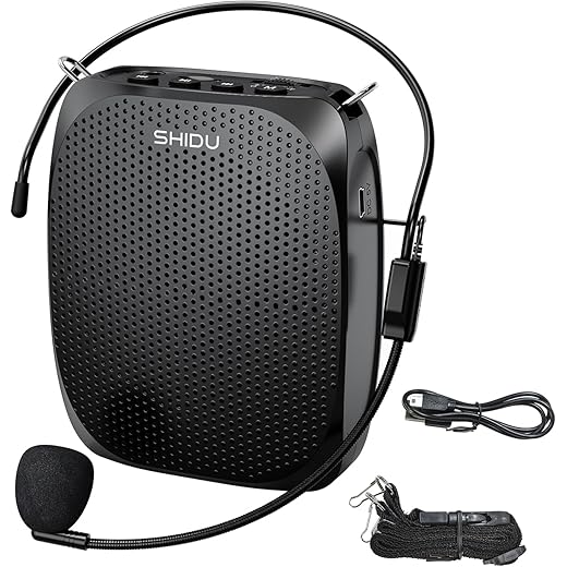 SHIDU Portable Voice Amplifier with Microphone