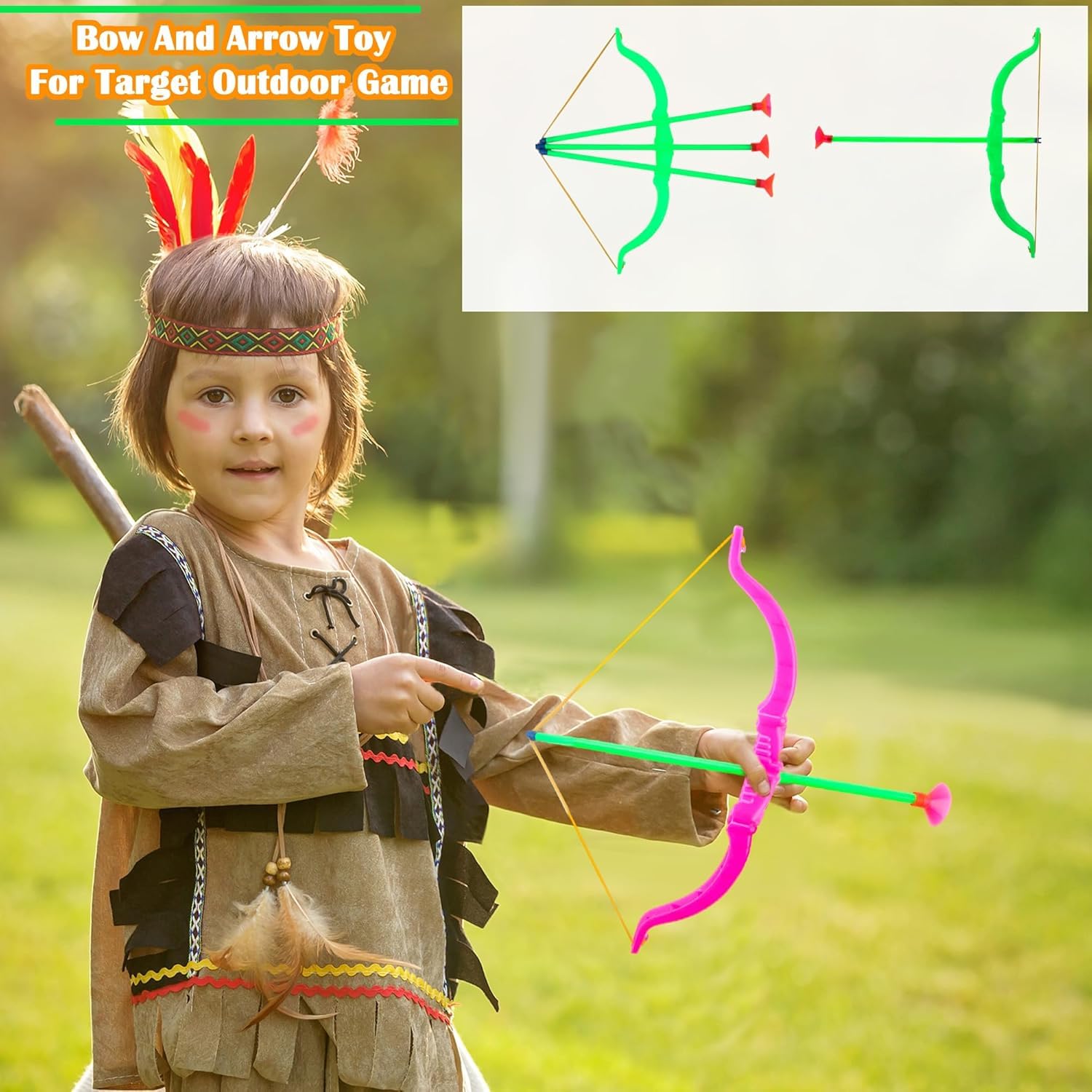 20 Piezas Conjunto de Arco y Flecha para Niños, Juguete de Tiro con Arco de Plástico, Mini Arco y Flecha de Juego para Niños, Niñas, Regalos de Cumpleaños de Juegos Deportivos Divertidos
