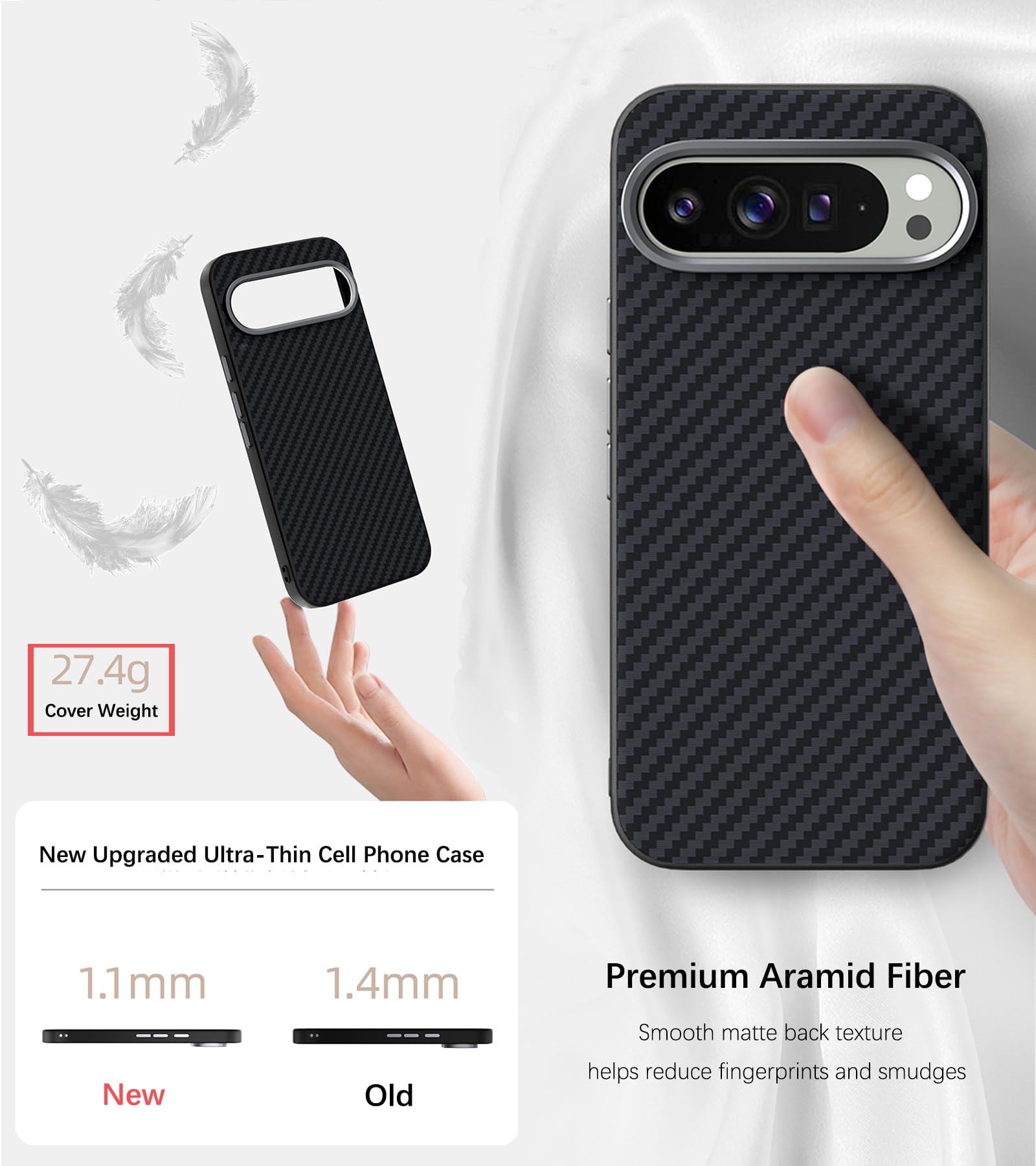 Amazon.co.jp: FLURIKA マグネットカーボンファイバー Google Pixel 9