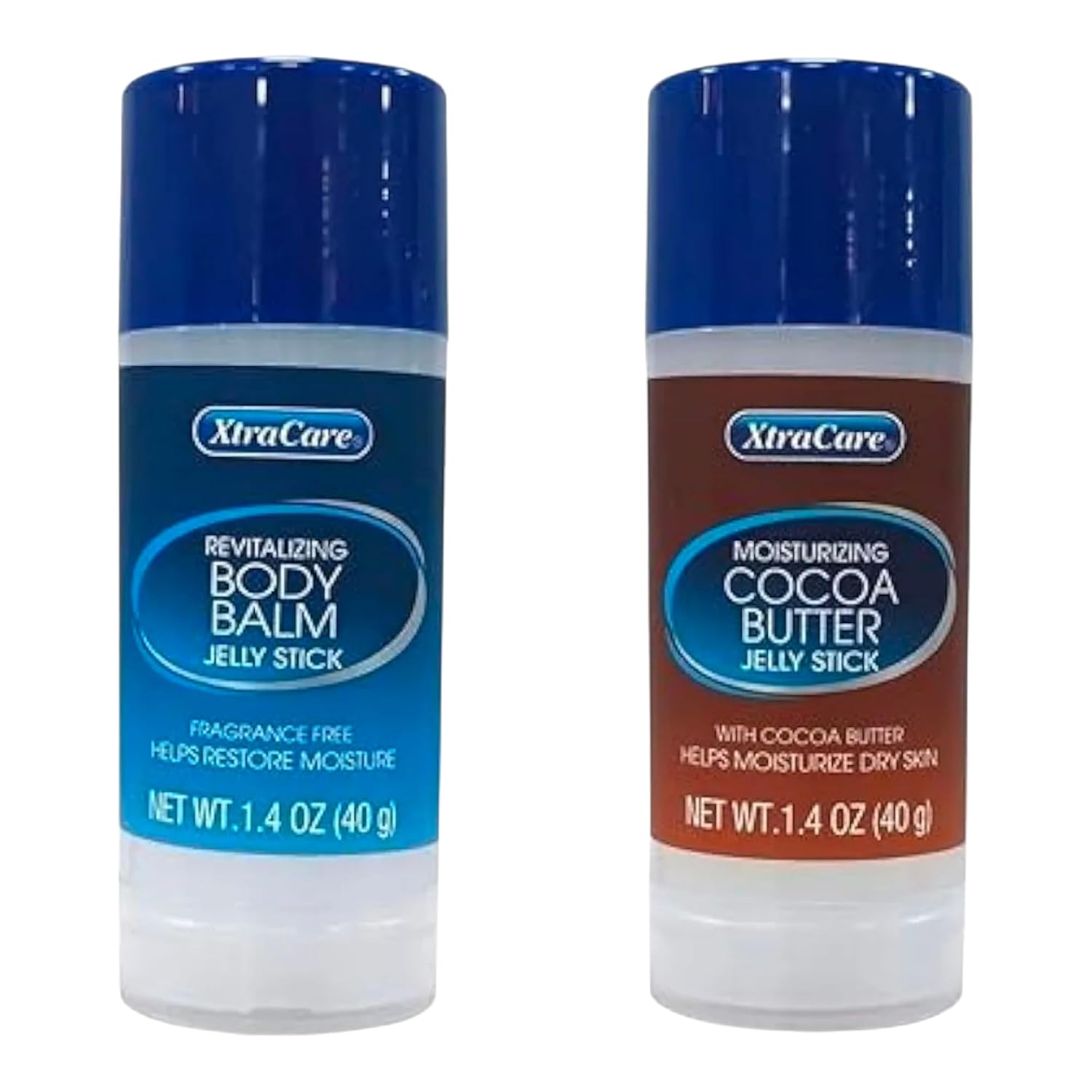 Generic Moisturizing Jelly Stick 2 Pack - Cocoa Butter & Fragrance Free Body Balm - Hydrating Lotion for Dry Skin - Skincare Balm - Portable Moisturizer 1.4oz Each