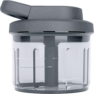 Zyliss Easy Pull 3.0 Manual Food Chopper - Handheld Processor, Slicer & Dicer for Fruits, Veggies - Compact Kitchen Gadget