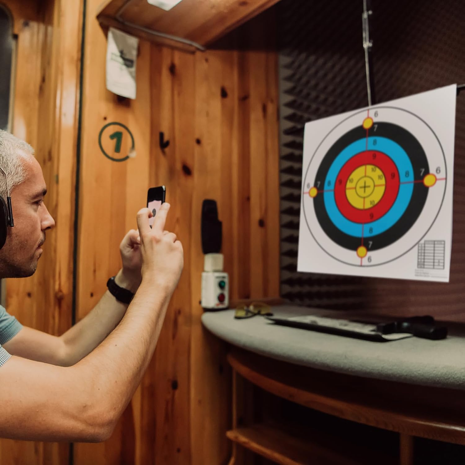 Fainne 200 Sheets Paper Targets for Shooting 12 x 12 Inch High Visibility Shooting Range Targets Bulk for Indoor Outdoor Pistol Practice Archery Airsoft Hunting Accessories