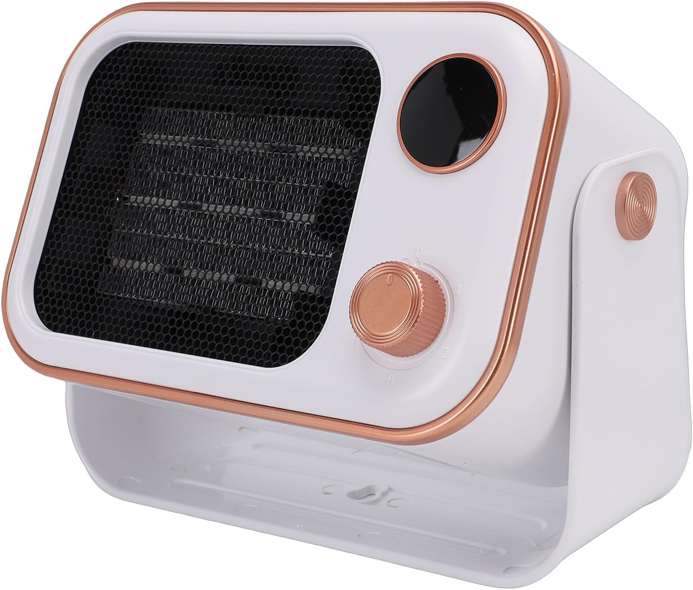Fockety PTC Ceramic Desktop Heater 1200W with 2 Speed Settings and Safety Features for Indoor Use