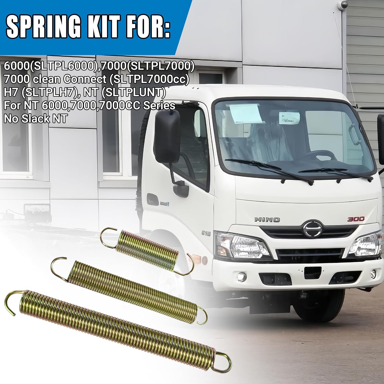 Fifth Wheel Spring Kit Compatible with Fontaine No Slack NT Series 6000, 7000, 7000CC – Replaces OEM Part Numbers 1-KP181, 1-KP183, 1-KP190 – Complete KITSPRING Replacement Set