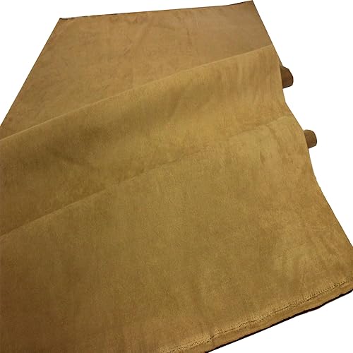 Mybecca Tela de microgamuza 5860" Ancho Tela por The Yard Color Castaño (1 yarda, 36"x58") (precortado en piezas de 1 yarda por Prime)