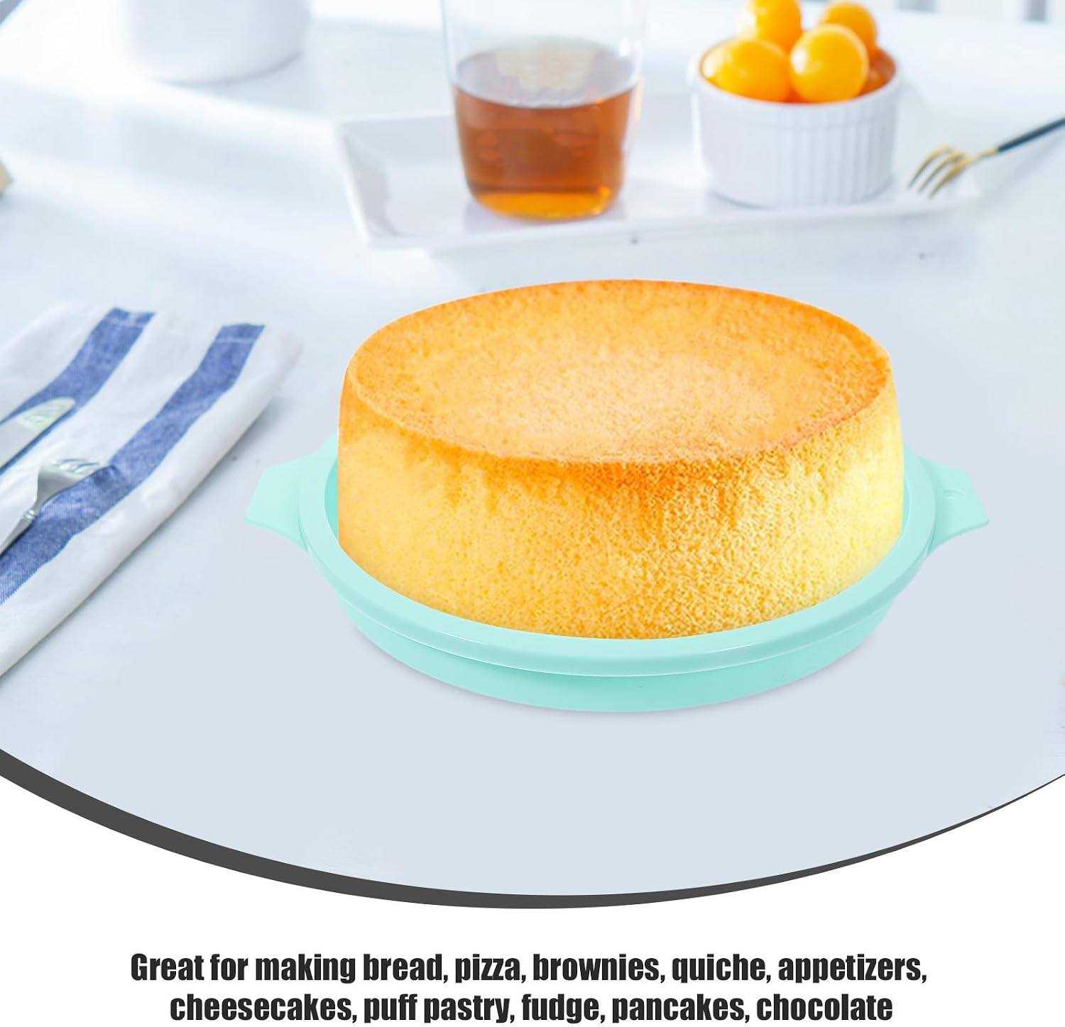 Silicone Cake Pan Mold, Silicone Bakeware for Quiche