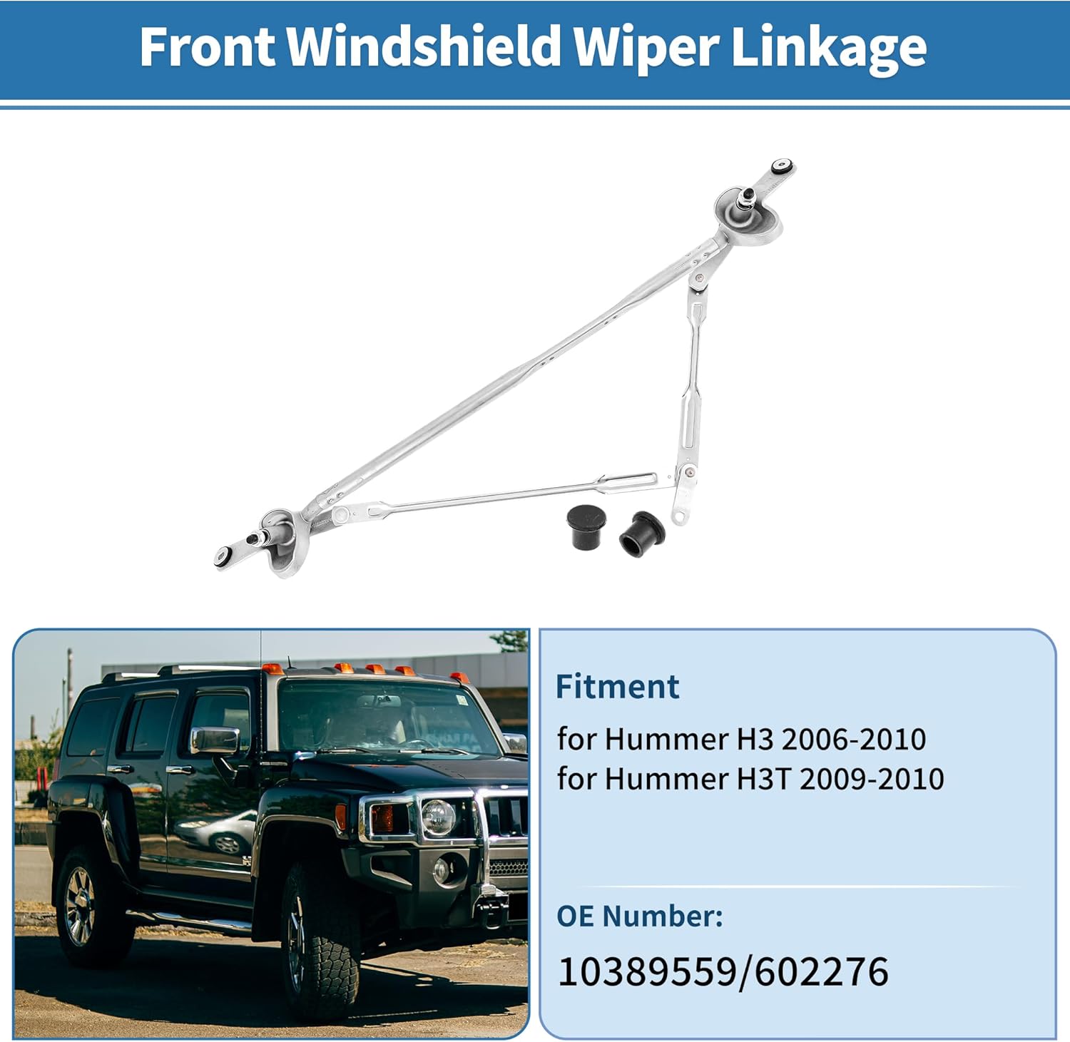 Front Windshield Wiper Linkage for Hummer H3 2006-2010 Windshield Wiper Linkage Assembly No.10389559/602276