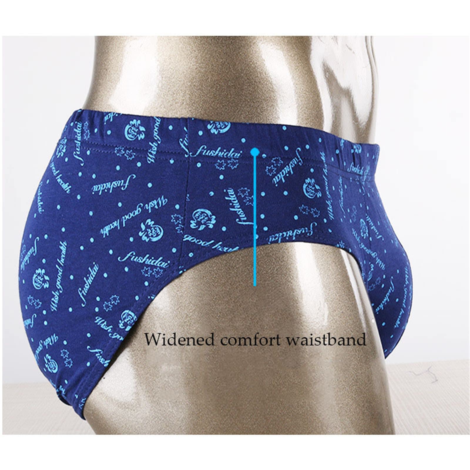 Boxer Uomo 4 Pack Biancheria Intima da Uomo in Cotone Slips Traspirante Sciolto Middledged Vita Media Slip L-6Xl-4 Gray,5XL