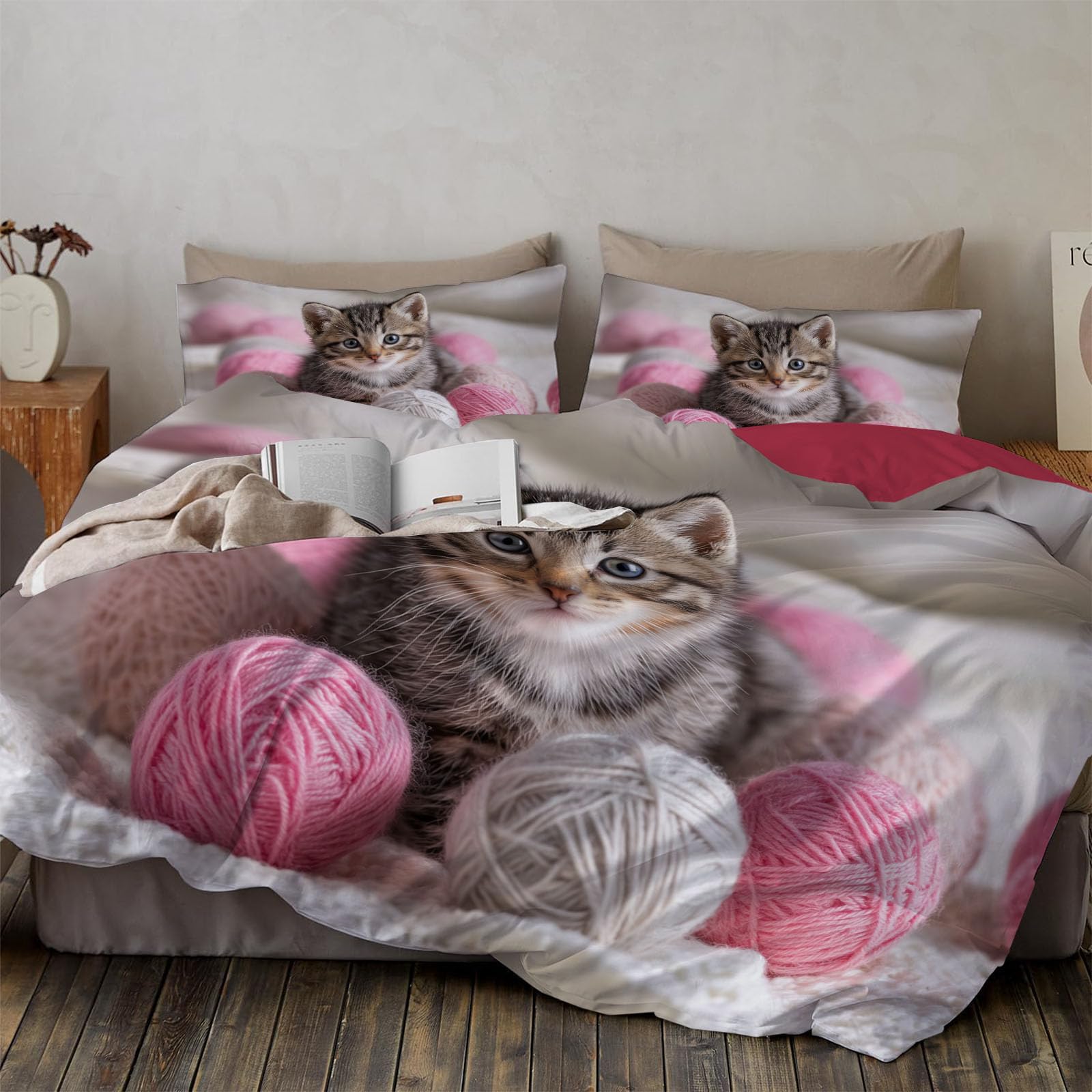 Housse de couette chat pour lit 2 personnes créez une chambre cocooning ado et adulte