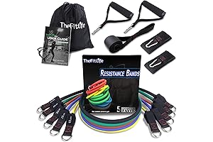 Body Boss 5-Level Resistance Band Set with Handles