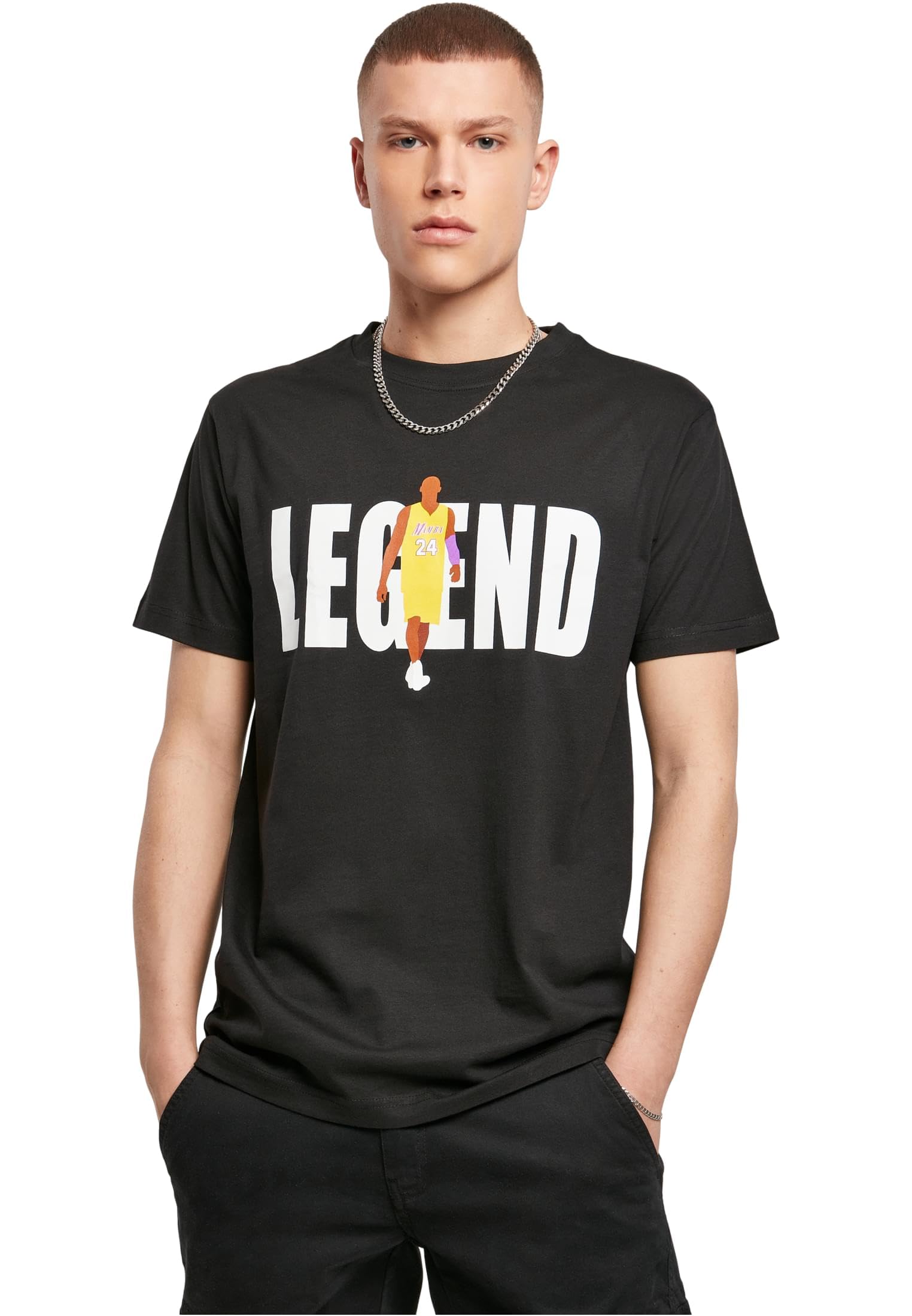 Mister Tee Mens Basketball Player Tee Top Kobe Bryant Print Basketball Top XS - XXL