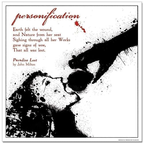 John Milton Paradise Lost Quotes Amazon.com: Literary Term, Personification, Paradise Lost, Black And White,  Quote Poster. Available Plain Art Print, Laminated Or Framed : Home &  Kitchen