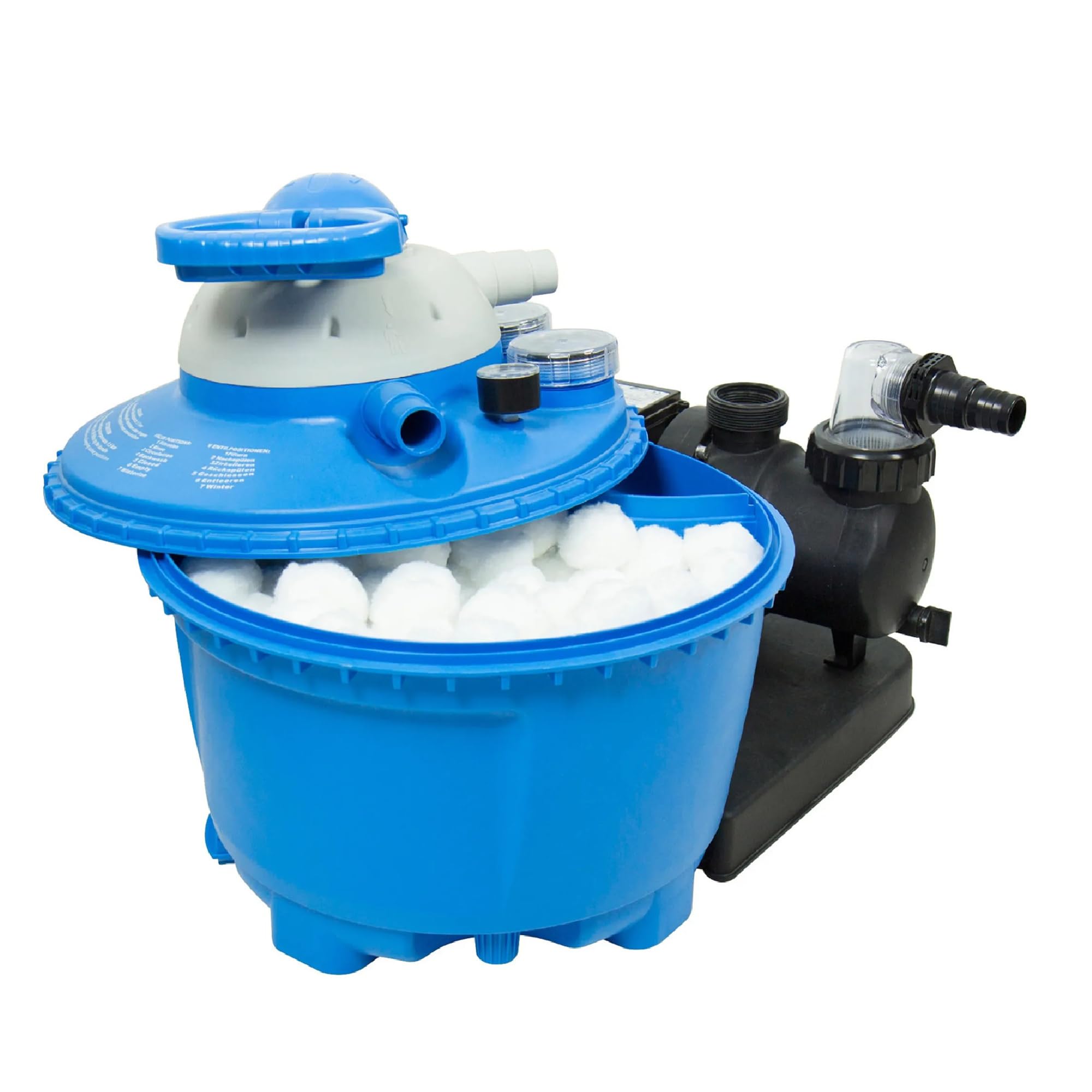 STEINBACH Filterbälle 2100 g mit Wäschenetz | ersetzt 75 kg Filtersand & Quarzsand | Wiederverwendbare Pool Filter Balls | für Sandfilteranlagen & Aquarium