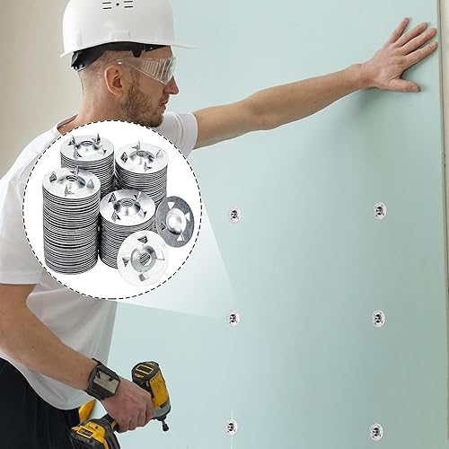 Miniatura 6 de 300 piezas de sujetadores de tablero de espuma, arandelas de metal de 1-18 pulgadas para instalación de fijación