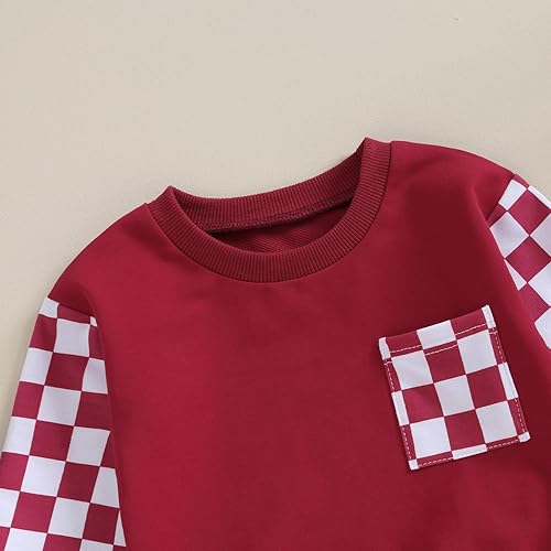 Miniatura 3 de BeQeuewll Ropa para bebé niña, trajes de otoño e invierno, sudadera de manga larga, sudadera y pantalones para niños pequeños