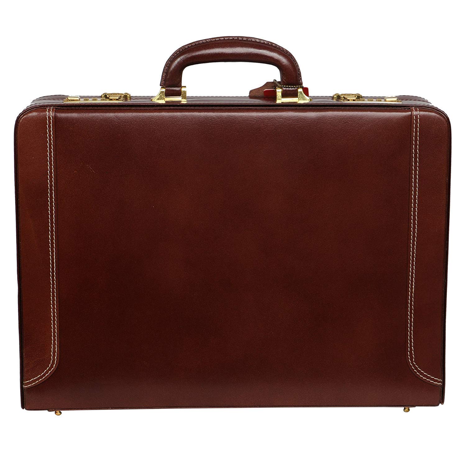 Leather Briefcase Laptop Compartment Expandable Features High-Security Combo Number Lock Briefcase Bag for Men| D-L:18" H:12.5" B:4"-image-39