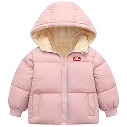 UNICOMIDEA Baby Winter Coat with Hooded Toddler Boys Girls Puffer Jackets for 12M-4T
