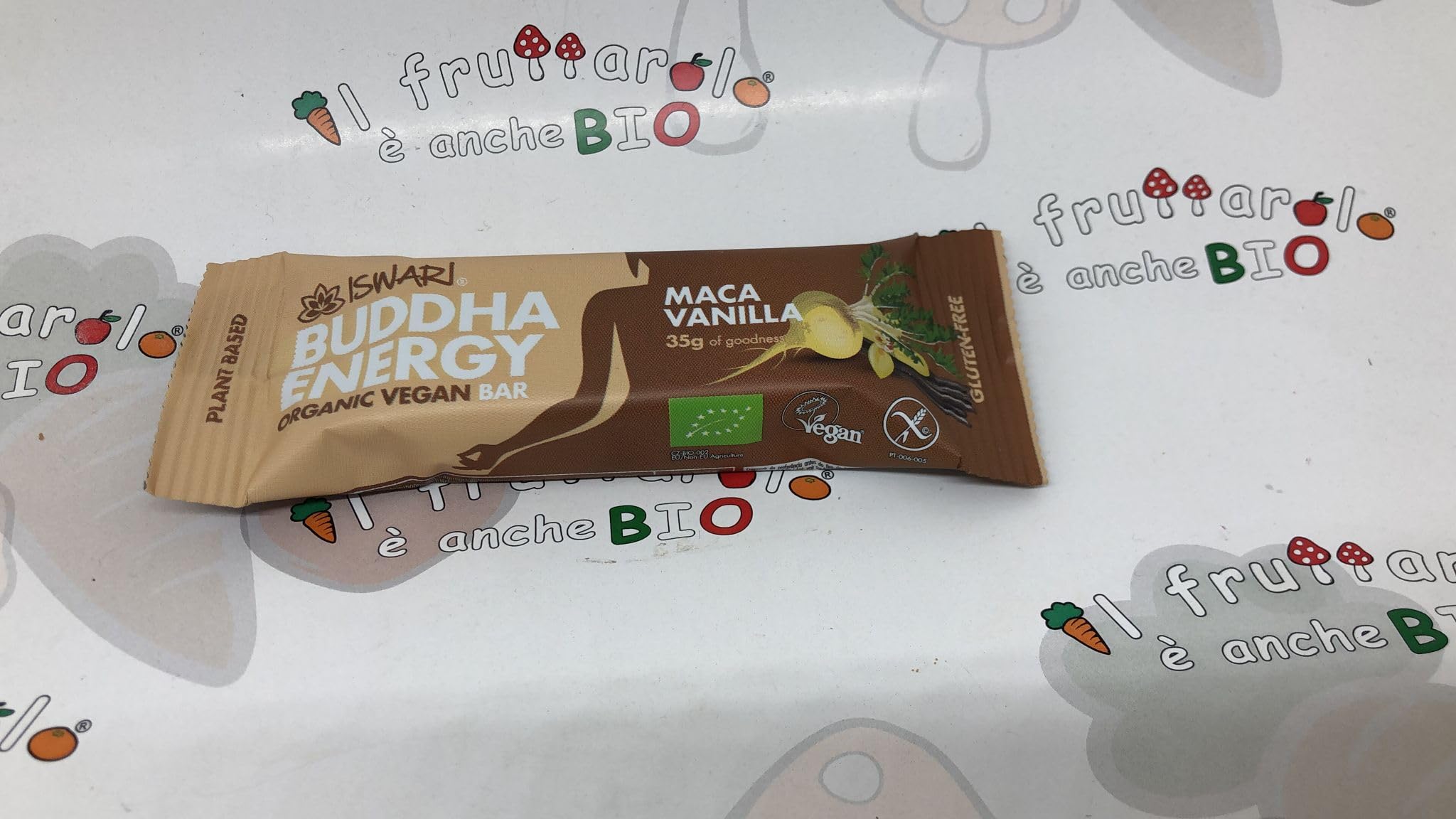 3 BARRETTE ENERGY 35 GR BIO VEGAN SENZA GLUTINE CON MACA E VANIGLIA