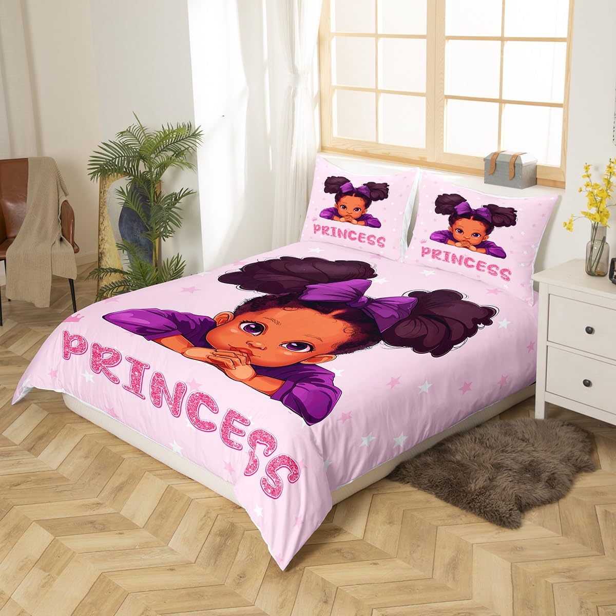 Manfei Princess Girls Duvet Cover Set Single Size - Image 2