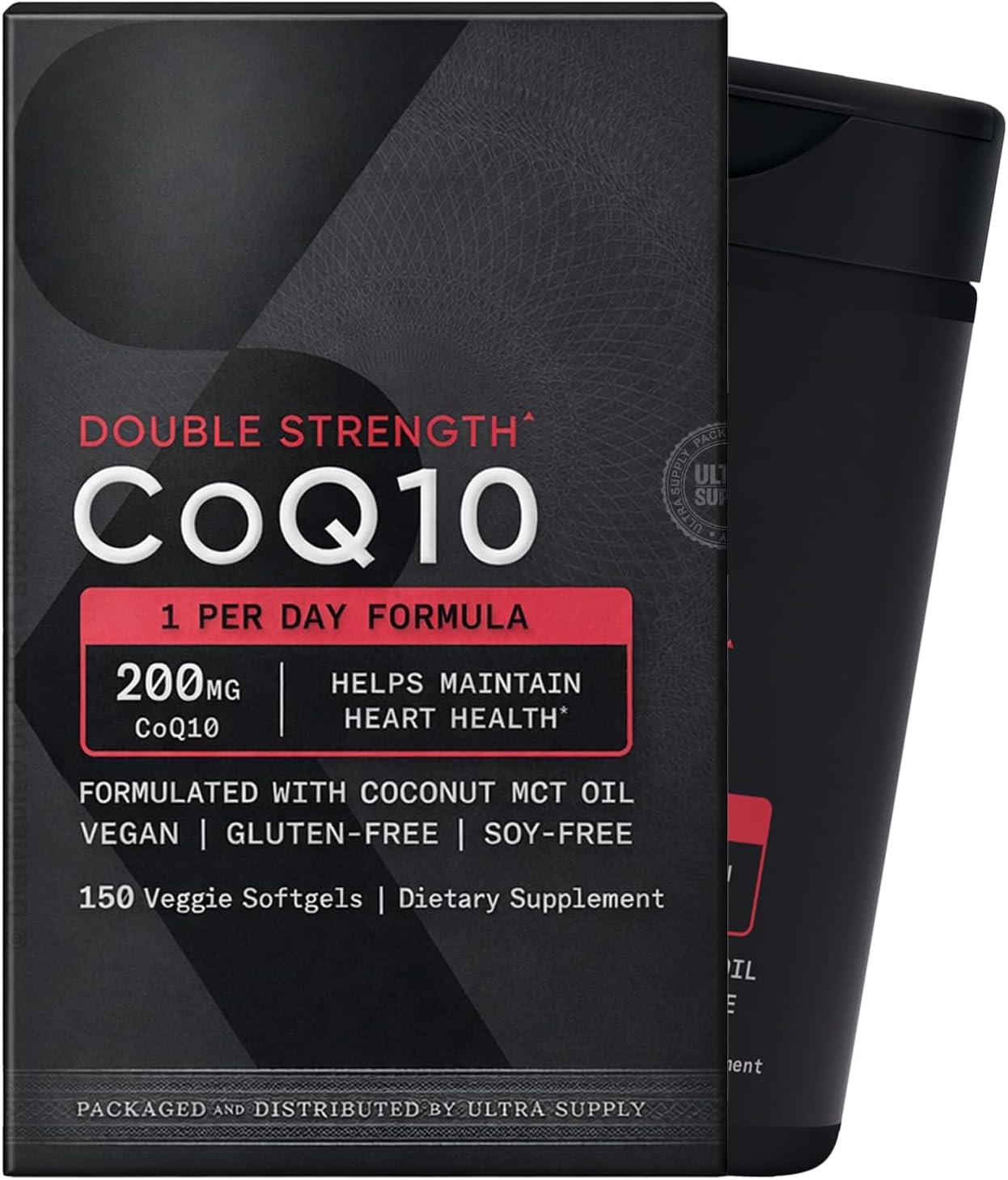 Sports_Researchs CoQ10 200mg Softgels with MCT Oil, 150 Ct Value Pack