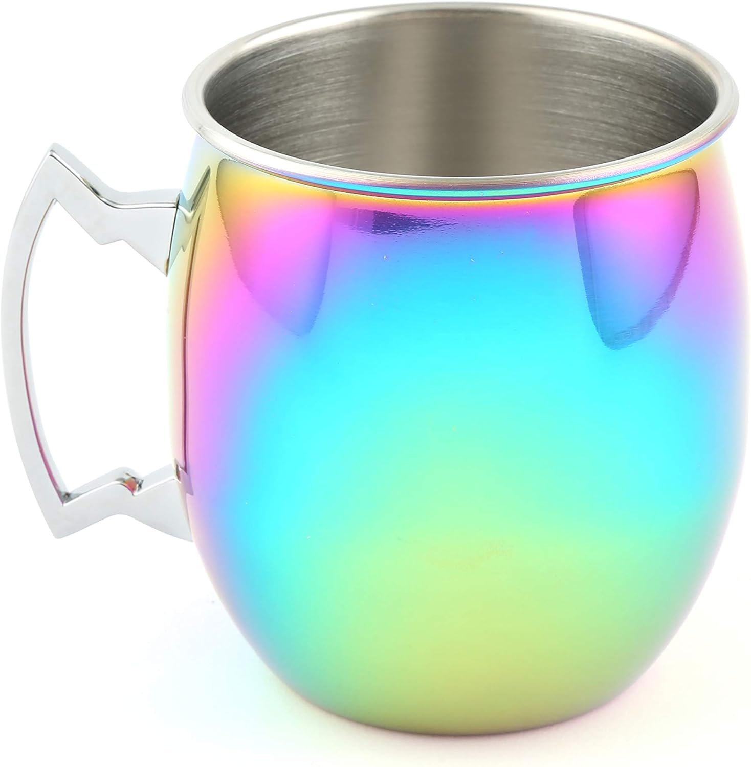 Cambridge Hammered Black Silversmiths Moscow Mule, Set of 2, 20 Ounce, 2 Count (Pack of 1)