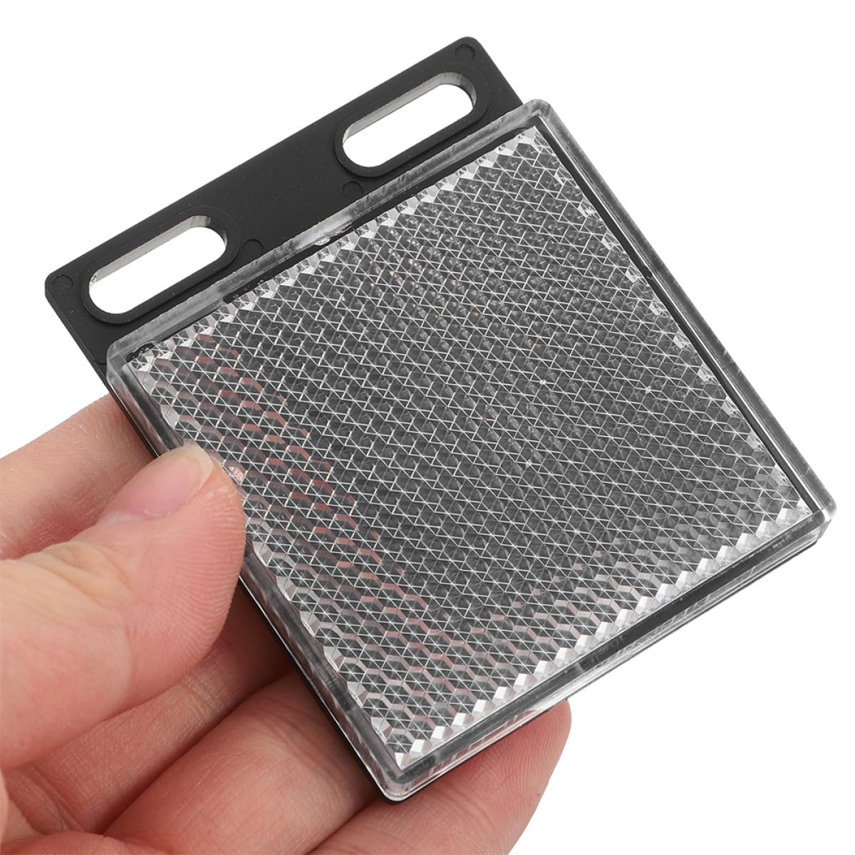 FUOYLOO Ersatz Lichtschranke Reflektoren aus Abs und Acrylat für Fotoelektrische Sensoren 5 Stück Quadratische mit Einfacher Montage und Sicherheitsverbesserung im Außenbereich