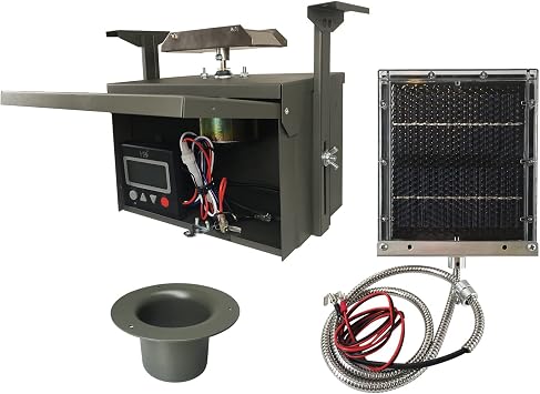 Highwild 12-Volt Deer Feeder Digital Power Control Unit & 12-Volt Solar Panel Charger for 12V Feeder Battery