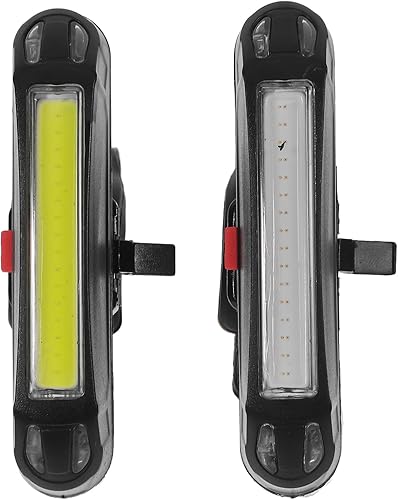 Angoily Bicycle Rear Light and Front Lamp USB Rechargeable LED Bike Tail Light Set for Night Cycling Outdoor Safety