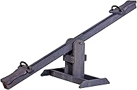 Jack & June Cedar Wooden Children's Seesaw - Compact Teeter Totter with Safety Handles for Small Backyards