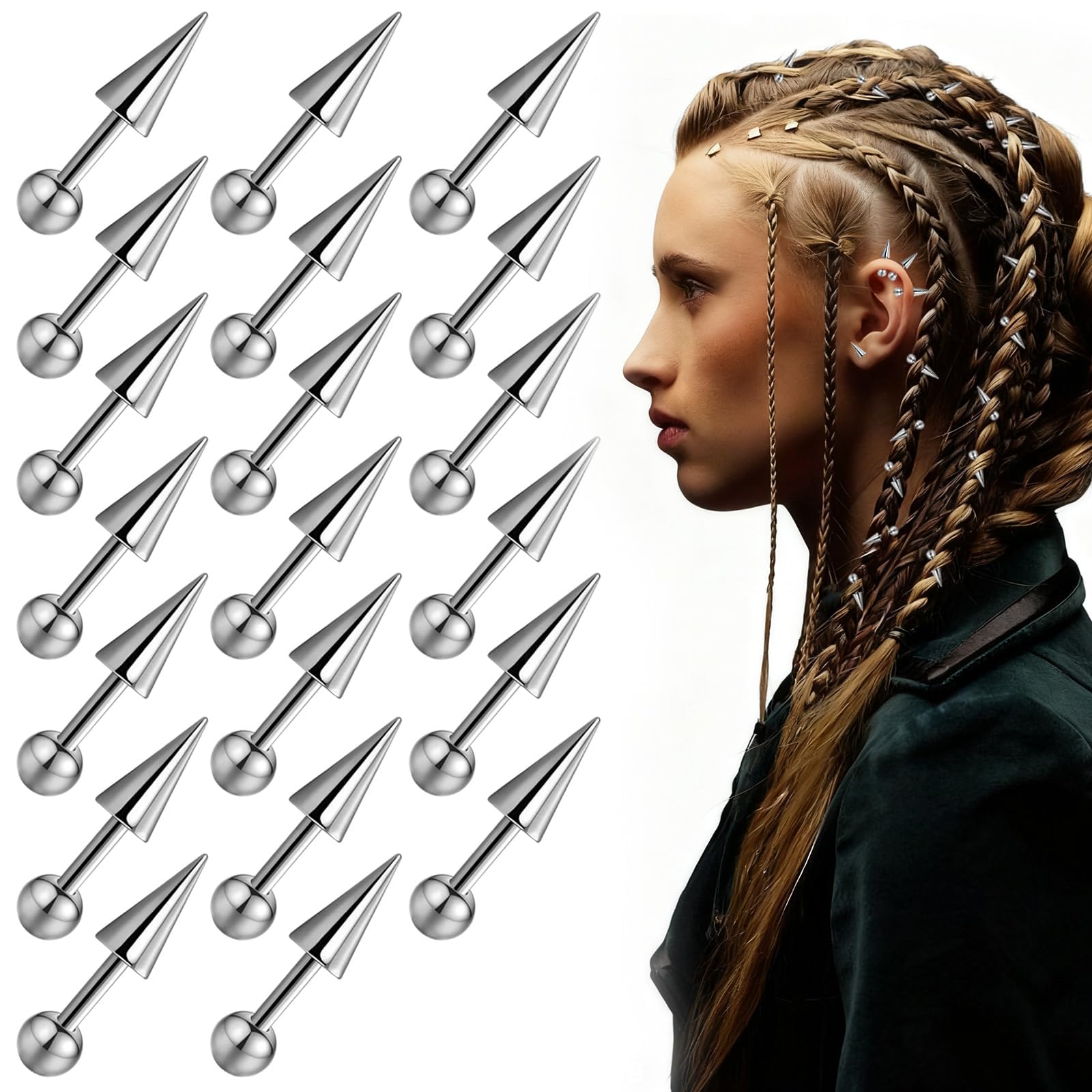 Amazon.com : 20Pcs Goth Hair Clips for Women, Edgy Hair Jewelry