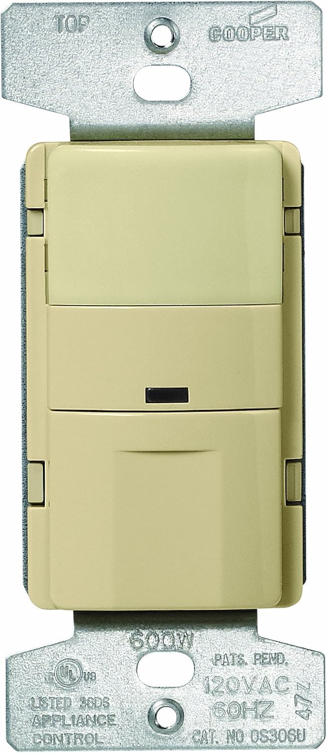 Eaton OSP10M-W Commercial Grade Passive Infrared Wall Mounted Occupancy Sensor, 120/277V, White