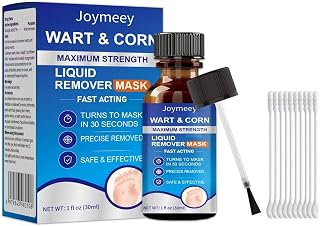17% Salicylic Acid Wart Remover Liquid, Fast Film-Forming Formula, Gentle Painless & Extra Strength Wart Removal Quick Working for Common Flat Warts & Foot Corns, 30ML (1 Pack)
