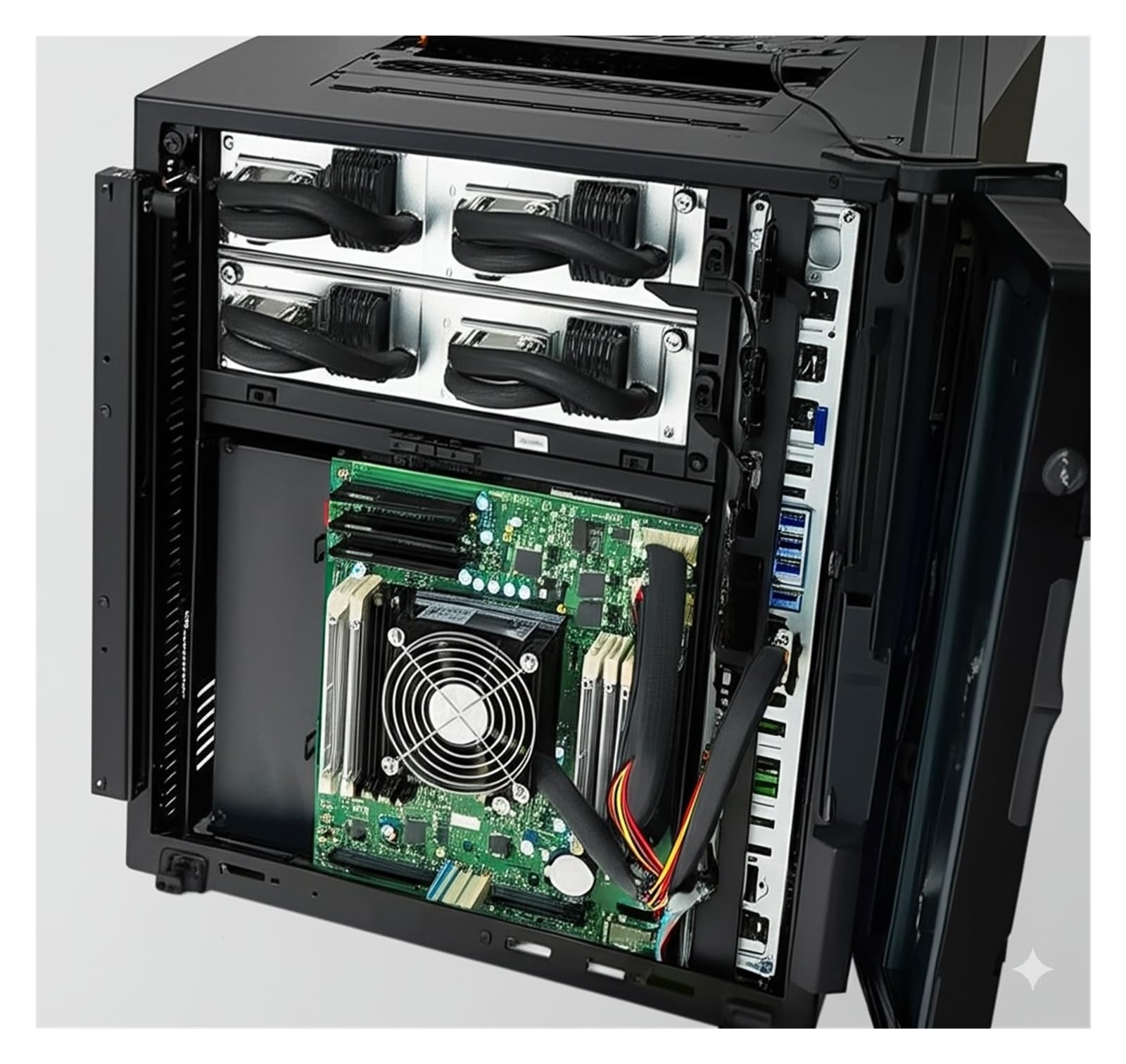 Climatiseur Micro C.C, Refroidisseur à serpentin en Acier Inoxydable 48 V CC DV1930E - S 130 W, unité compacte et Portable au R134A