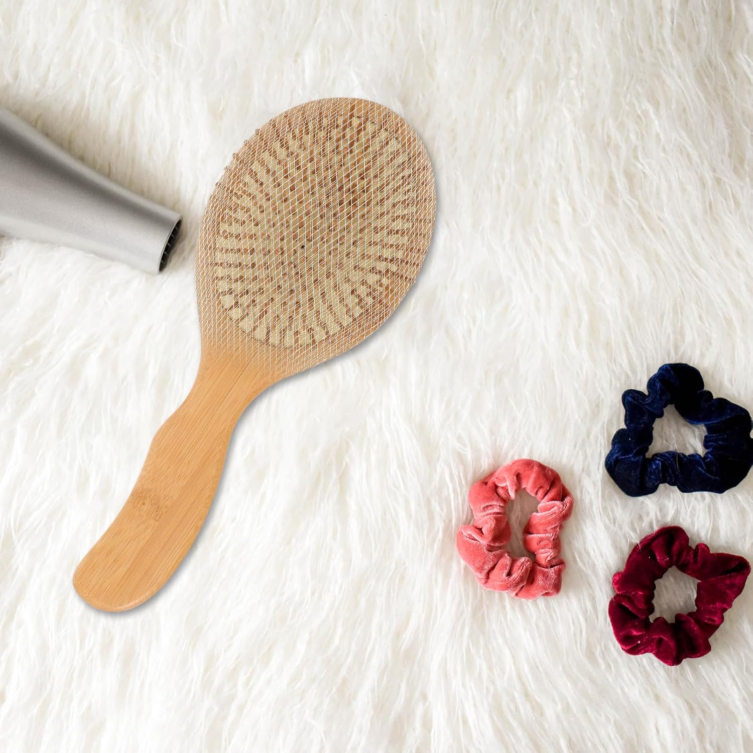 50Pcs Nylon Hair Brush Cleaning Net Sheets for Effortless PET Hair Removal