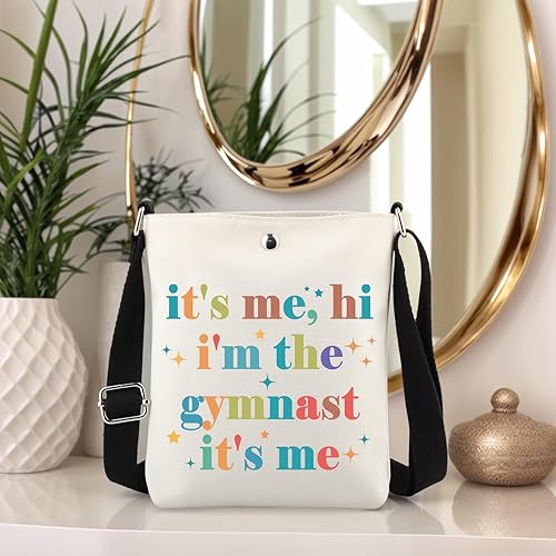 Miniatura 10 de TSOTMO Gimnasta equipo de gimnasia regalo regalo de graduación de gimnasta "It's Me, Hi I'm the Gymnast It's Me", bolsa de regalo para mujeres,