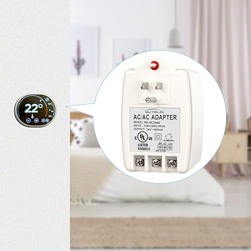 Miniatura 6 de Transformador enchufable de 24 V CA y 40 VA, transformador de timbre compatible con todos los timbres de puerta, Nest, Ecobee, Sensi y termostato