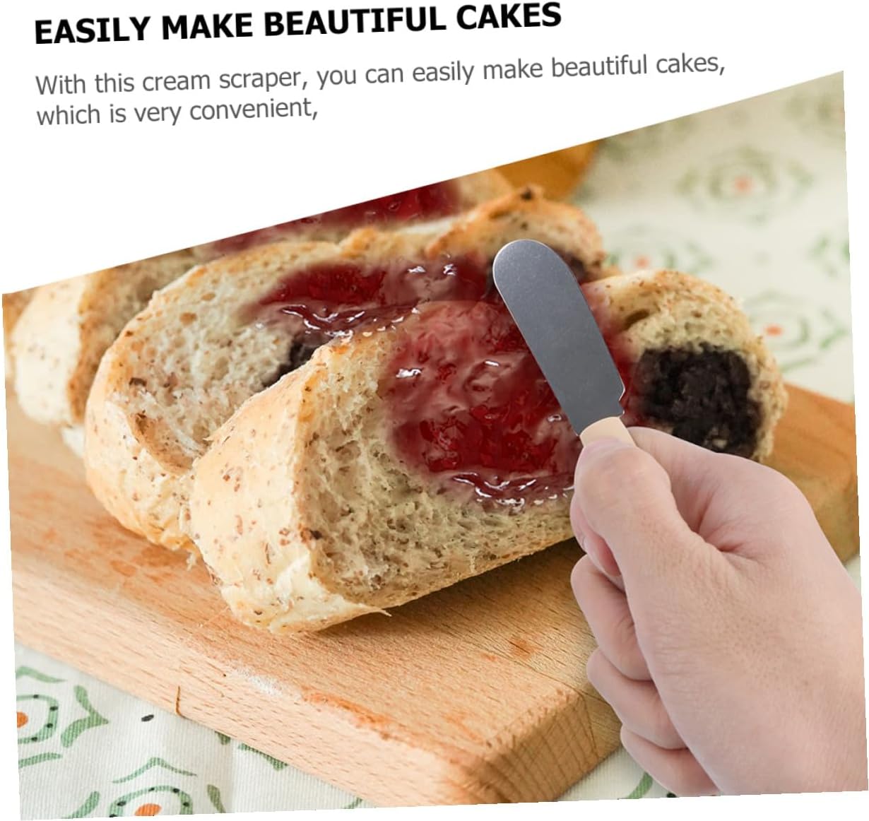 10pcs Butter Spatulas Diy Baking Spatulas Baking Tool Kitchen Gadget Ergonomic Handle